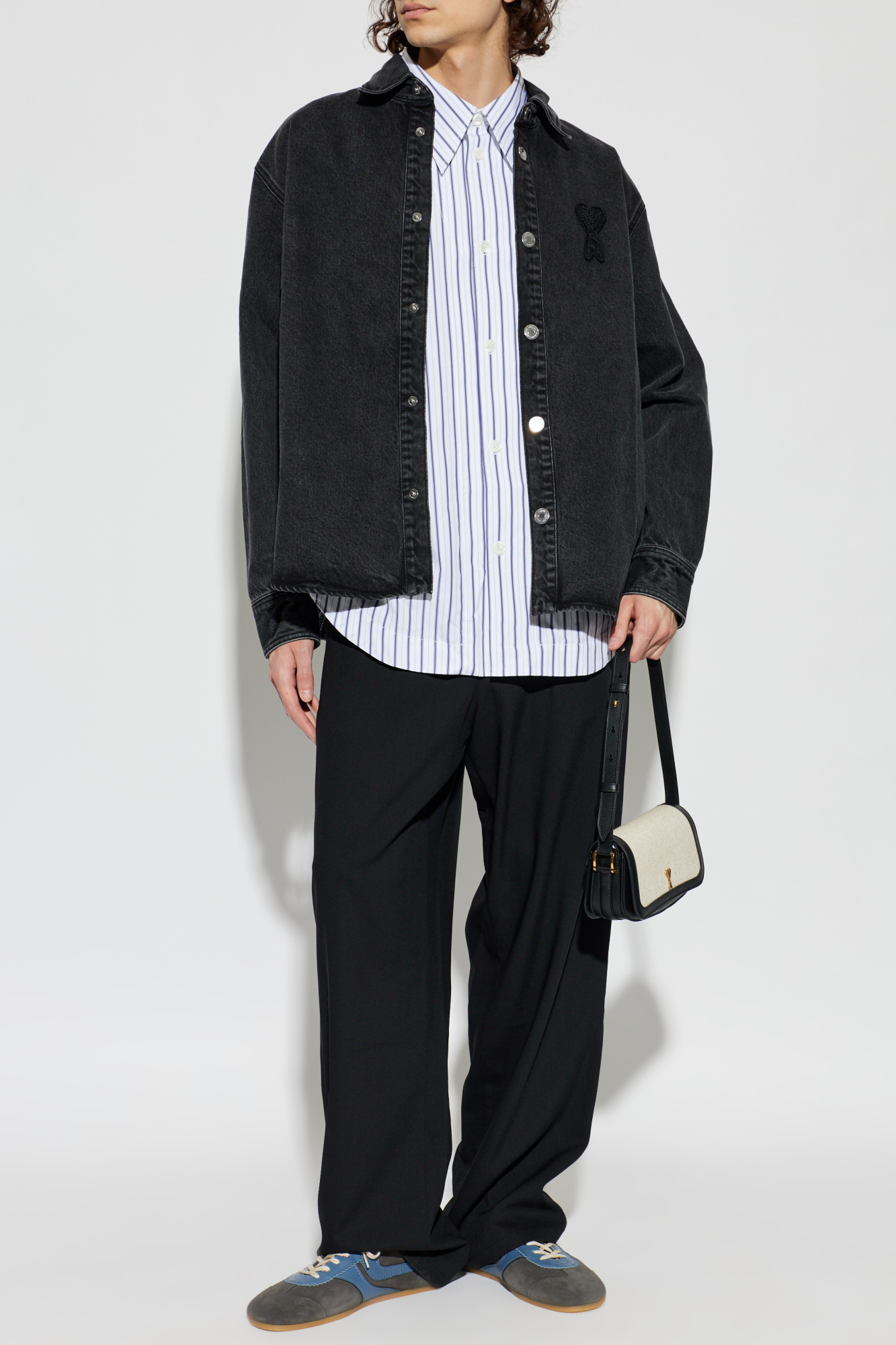 【たかし】ami alexandre mattiussiパンツ Ami Alexandre Mattiussi Wool wide-leg pants | Men's | Vitkac